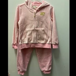 Juicy couture velour set size 3T